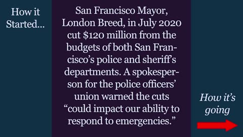 San Francisco - Defund the Police UPDATE