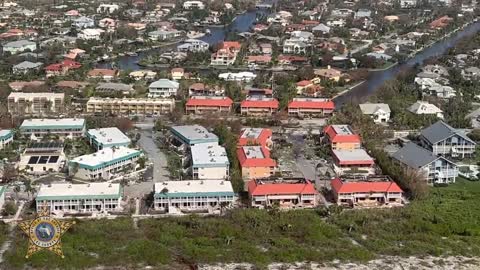 Aerial footage captures Hurricane Ian devastation in Lee County, Florida
