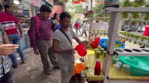 Kolkata Special Burnt Raw Mango Drink | Indian Street Food