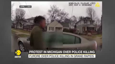 Americans stage protest in Michigan over shooting of Patrick Lyoya _ WION