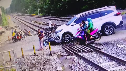 Accident at Railroad tracks