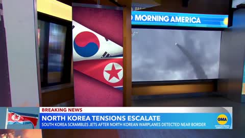 North Korea flies nearly 200 fighter jets near South Korea’s border l GMA