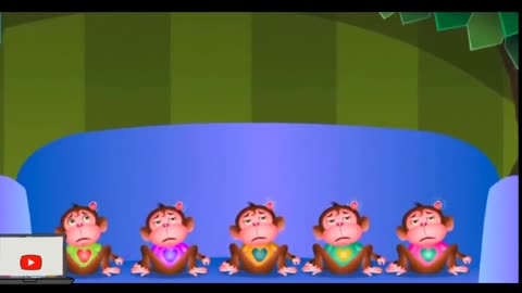 5 little monkeys #kids rhymes nursery rhymes