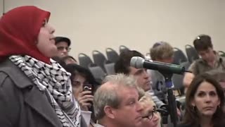 David Horowitz and a student fierce exchange at University of California San Diego