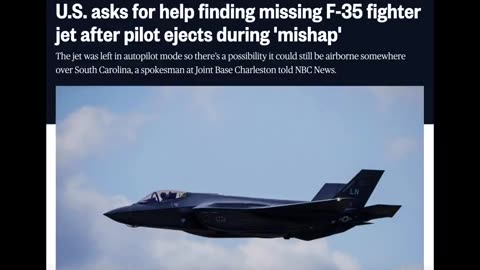 WARNING! F-35 WITH DIRECT ENERGY WEAPON CAPABILITY CONVENIENTLY GOES 'MISSING'!