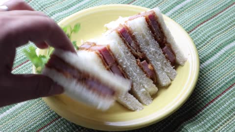 Ham Katsu Sandwich Recipe - Japanese Cooking 101
