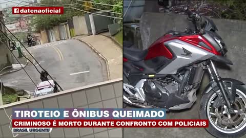 Tiroteio intenso e bandido morto