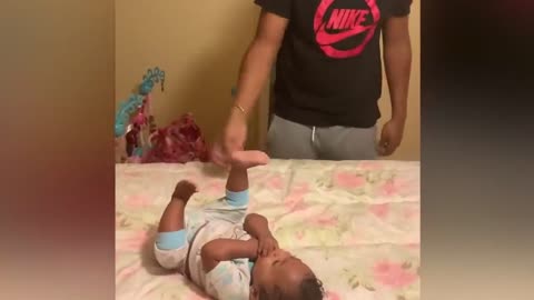 Try Not To Laugh With Hilarious Baby And Daddy Moments