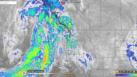 Unusual 12-hour Infrared Loop, On Satellite Imaging