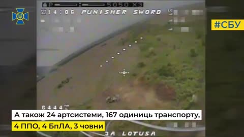 Incredible Footage from Ukrainian SBU Drone Strikes