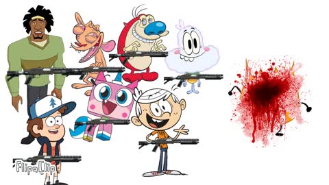 (Request) Me (BH6TS), Ren, Stimpy, Parker J Cloud, Unikitty, Dipper & Lincoln Kills Firey UTTP THDTC