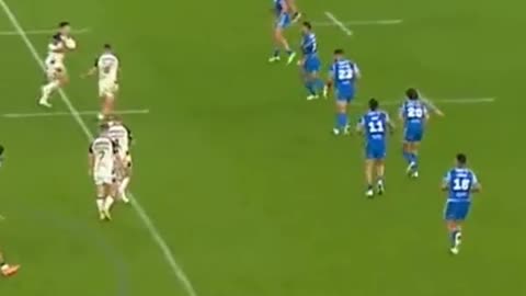 Samoa intercept try. Rugby League World Cup 2022.