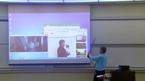 Math Professor Fixes Projector Screen (April Fools Prank)