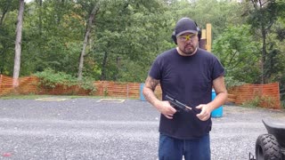 Glock 17 with Suppressor at the Range