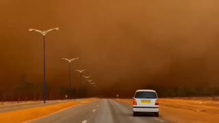 Heavy Sandstorm In Naama Of Algeria (26.03.2024)