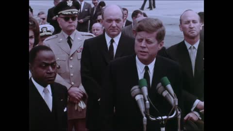 May 22, 1962 - JFK Greets President Houphouët-Boigny of the Ivory Coast