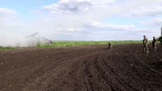 Ukrainians use mobile rocket systems on frontline