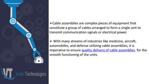 Cable assemble quality Testing company in USA | Violin Technologies