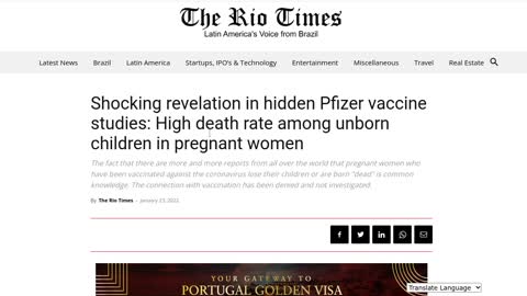 Still Births, In-Utero Death, Miscarriage From Vax