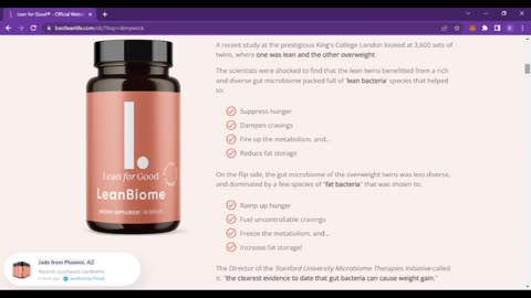 LEANBIOME | (WARNING!) Leanbiome Review - LeanBiome Weight Loss Probiotic -LeanBiome Reviews