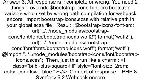 Is it possible to import bootstrap icons in the scss file and use it via extend in other scss class