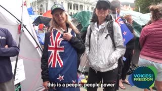 Peaceful Protest in Wellington - Rose and Candise Speak Out