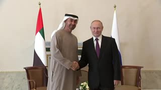 Vladimir Putin met with UAE President Mohammed bin Zayed Al Nahyan in St. Petersburg