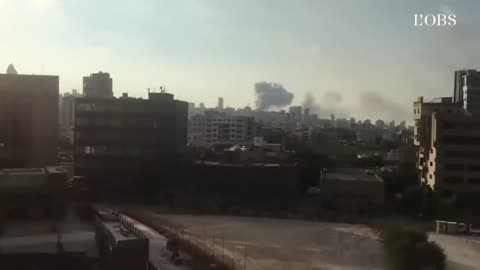 Les premières images des explosions à Beyrouth