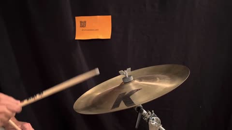 17” K Zildjian China Cymbal 1, Block Letter, Face Up