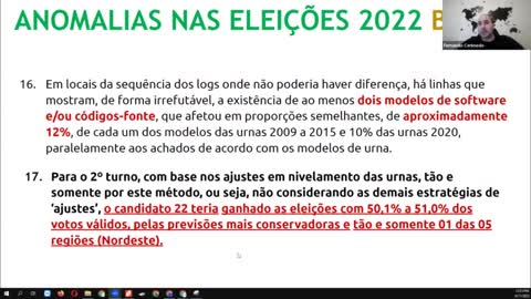 FRAUDE NAS URNAS BRASILEIRAS COMPROVADA ESTATÍSTICA E MATEMATICAMENTE DE FORMA INCONSTETÁVEL.