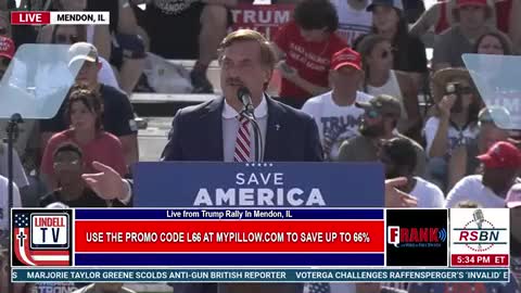 Mike Lindell speaks at Trump Rally in Illinois #TrumpWon