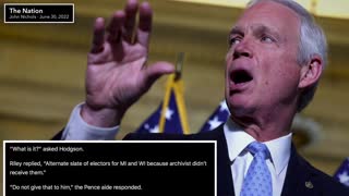 WATCH: Ron Johnson Squirms as Reporter Grills Him Over His Election Meddling