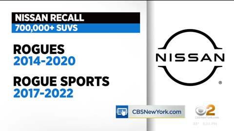 Nissan recalling over 700,000 SUVs