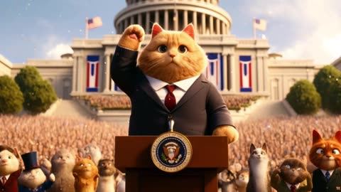 A cat is the president of America