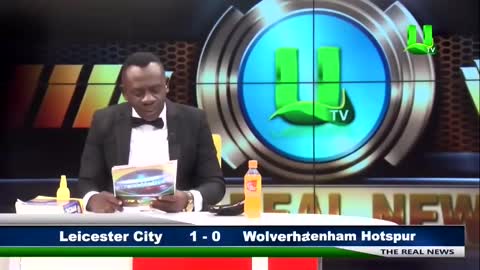 Ghanaian news presenter reading Premier League results goes viral! Funny presenter
