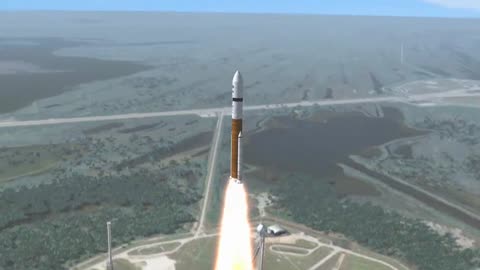 Nasa Rocket Launch From Earth To Moon Animated Video