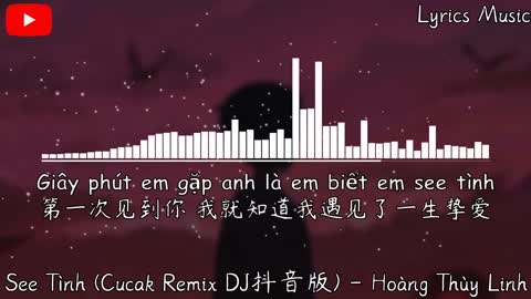 See Tình (Cucak Remix DJ抖音版) - Hoàng Thùy Linh『叮叮当当 Tình tình tình tang tang tính。』【動態歌詞】♪