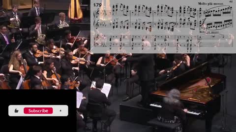 Martha Argerich plays Tchaikovsky Piano Concerto - Finale (With Score Animation)