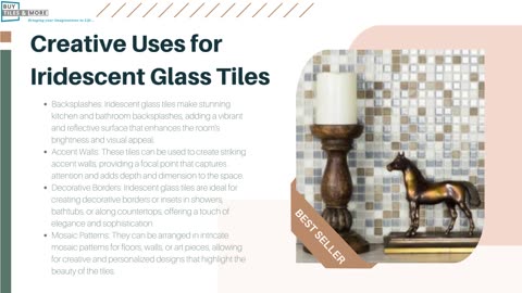 Shimmering Beauty with Iridescent Glass Tiles: Illuminate Your Space