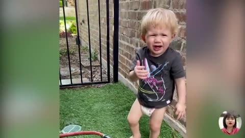 Babies Have Problems Playing with Water | laughing video