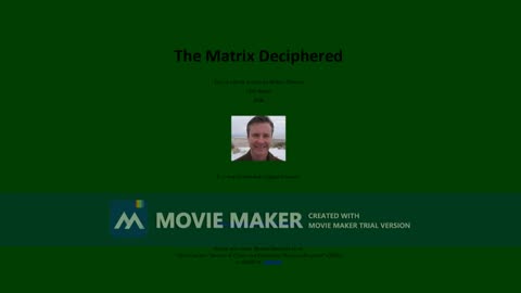 The Matrix Deciphered ( by Dr Robert Duncan ) [excerpts]