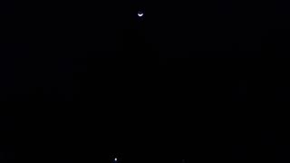 Sliver Moon and Venus Over Sarasota!