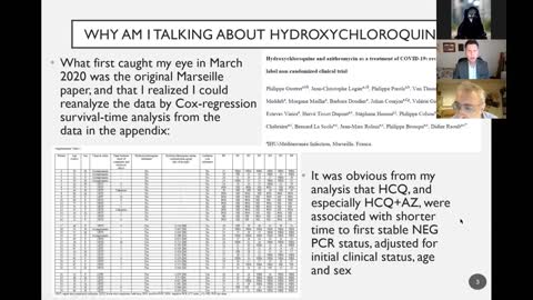 Dr. Harvey Risch's presentation at the C19 minisymposium session, November 7 2021