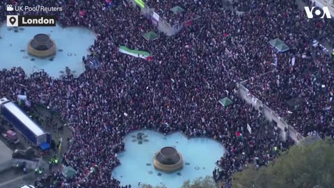 Thousands Call for Gaza Cease-fire in London | VOA News