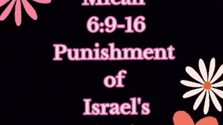 Micah and the punishment of the Israelites