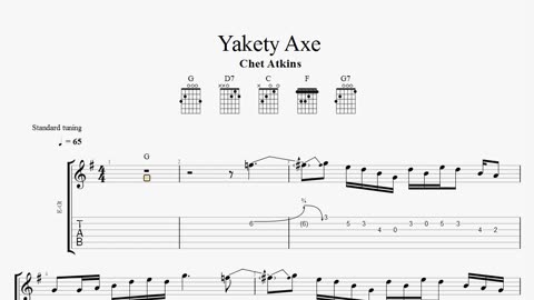 How to play Chet Atkins Yackety Ax on guitar