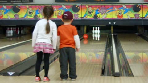 Kids Use The Classic Slow Bowling Strategy