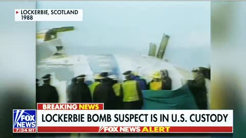 Suspect in the Lockerbie bombing is in US custody.