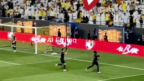 Moment Al-Ettifaq Fans Canted Messi vs al Nassr