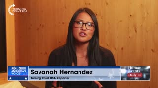 Reporter Savanah Hernandez: "Everything that the WEF is pushing is anti-human agenda, and we really need to be awake to this and aware of what is really happening."
